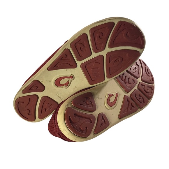 Olukai Nohea Mesh Slip On Shoes Mens 8.5 Red Loafers‎ Causal Comfort Sneakers - Picture 5 of 9